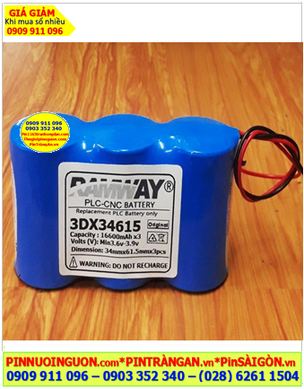 Ramway 3DX34615 (3 viên ghép với nhau), Pin nuôi nguồn Ramway 3DX34615 chính hãng